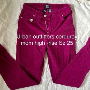Urban Outfitters corduroy pink pants